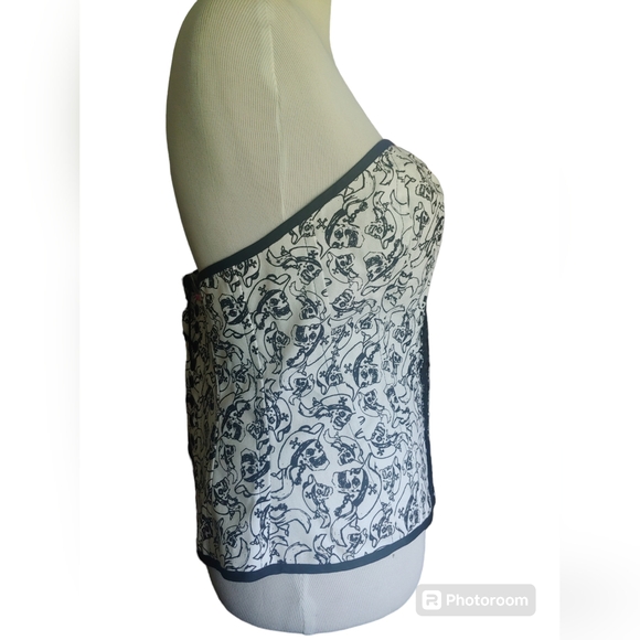 Corset Black and White Skull Pirate - Picture 2 of 8